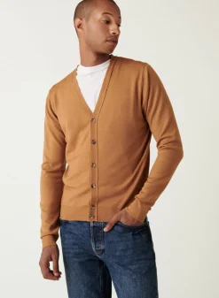 Maison Montagut Gilet Boutonne Avec Logo En Laine Merinos - Etienne><noscript><img width=