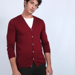 Maison Montagut Gilet Boutonne En Laine Merinos - Brad><noscript><img width=