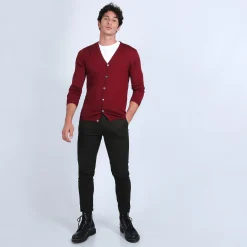 Maison Montagut Gilet Boutonne En Laine Merinos - Brad><noscript><img width=