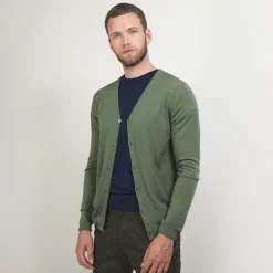 Maison Montagut Gilet Boutonne En Laine Merinos - Brad><noscript><img width=