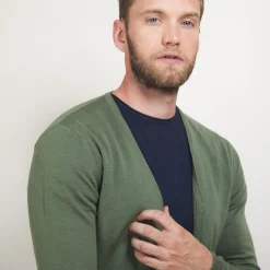 Maison Montagut Gilet Boutonne En Laine Merinos - Brad><noscript><img width=