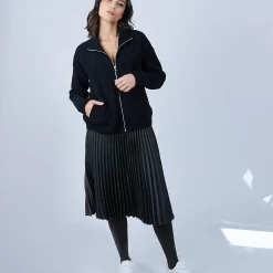 Maison Montagut Gilet Col Montant En Soie Laine Velours - Bresil><noscript><img width=