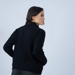 Maison Montagut Gilet Col Montant En Soie Laine Velours - Bresil><noscript><img width=