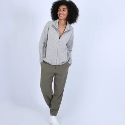 Maison Montagut Gilet Col Montant En Soie Laine Velours - Bresil><noscript><img width=