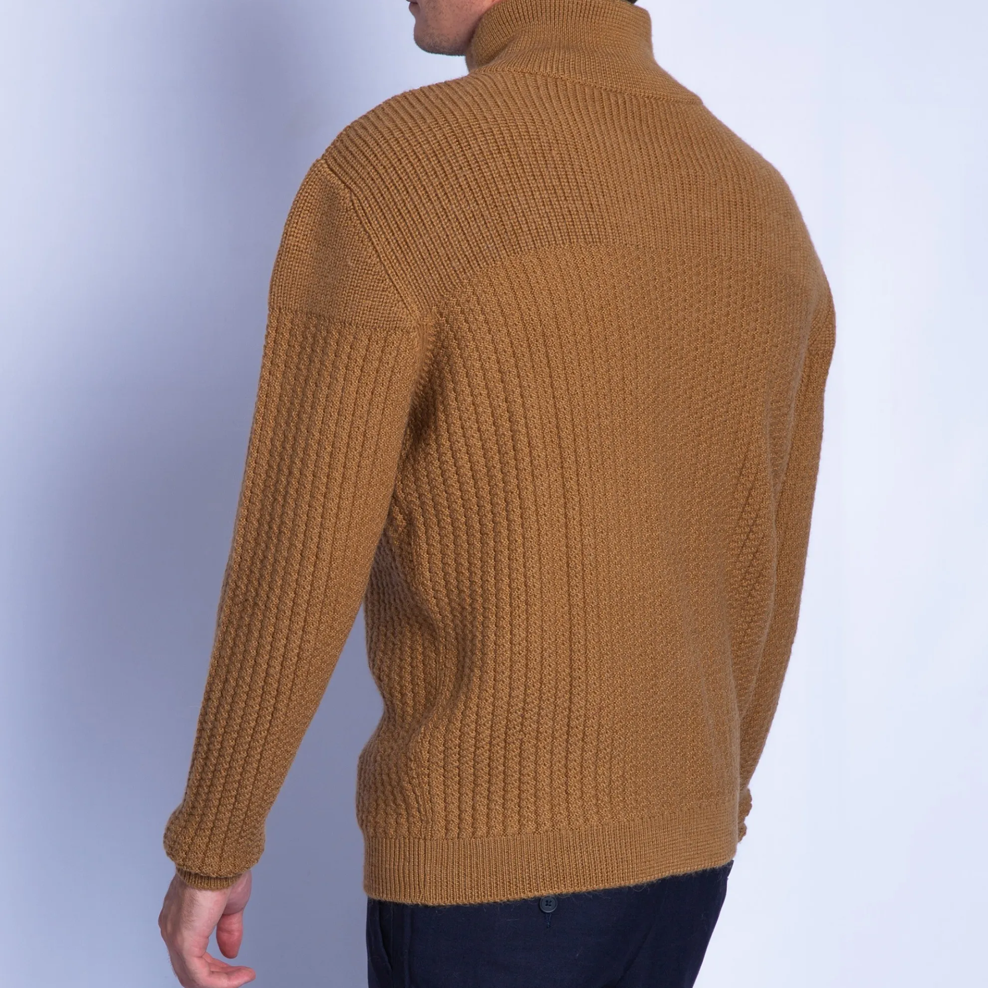 Maison Montagut Gilet Col Montant Zippe En Alpaga - Fribourg>Homme Vestes Et Gilets