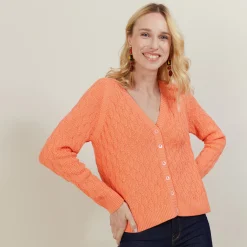 Maison Montagut Gilet Col V En Coton - Abraham><noscript><img width=