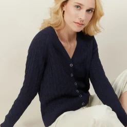 Maison Montagut Gilet Col V En Coton - Abraham><noscript><img width=