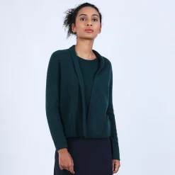 Maison Montagut Gilet Court Avec Poches En Cachemire - Basma><noscript><img width=