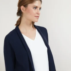 Maison Montagut Gilet Court En Cachemire Avec Poches - Basma><noscript><img width=