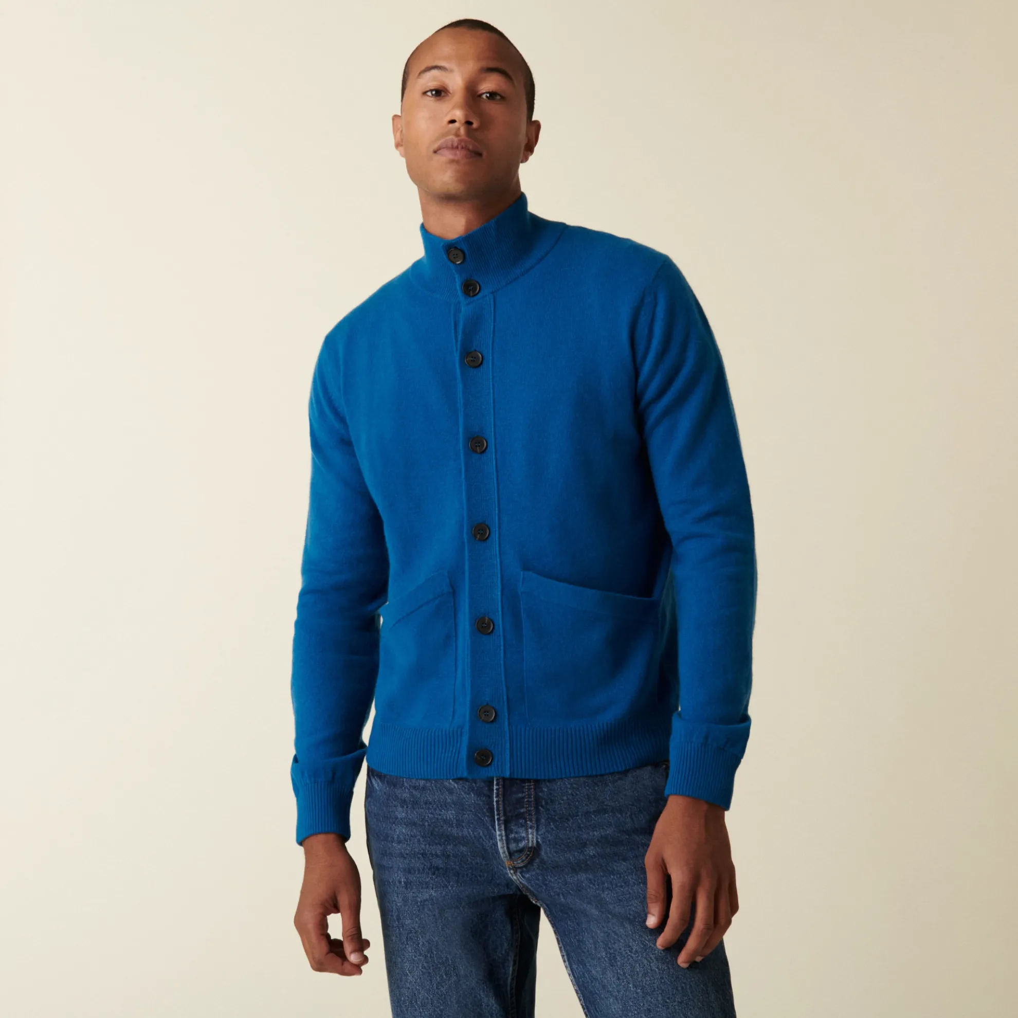 Maison Montagut Gilet En Cachemire Boutonne A Poches - Erwan>Homme Vestes Et Gilets