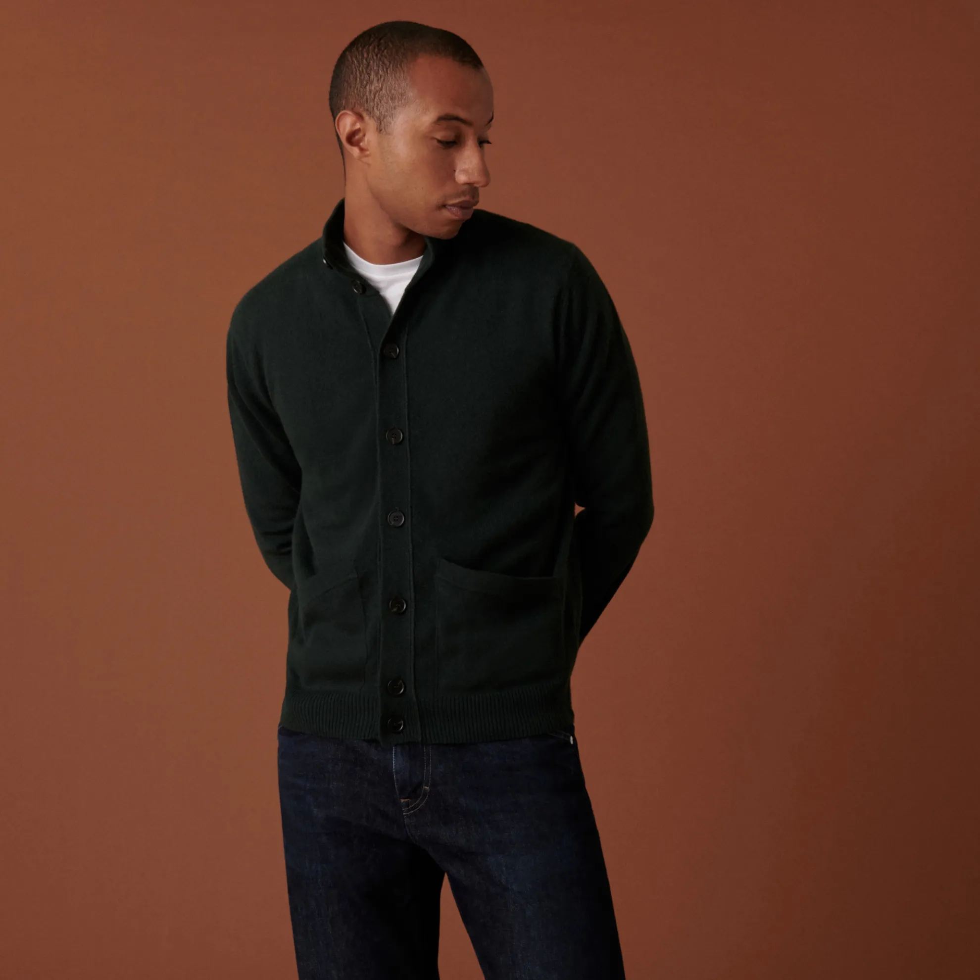 Maison Montagut Gilet En Cachemire Boutonne A Poches - Erwan>Homme Vestes Et Gilets