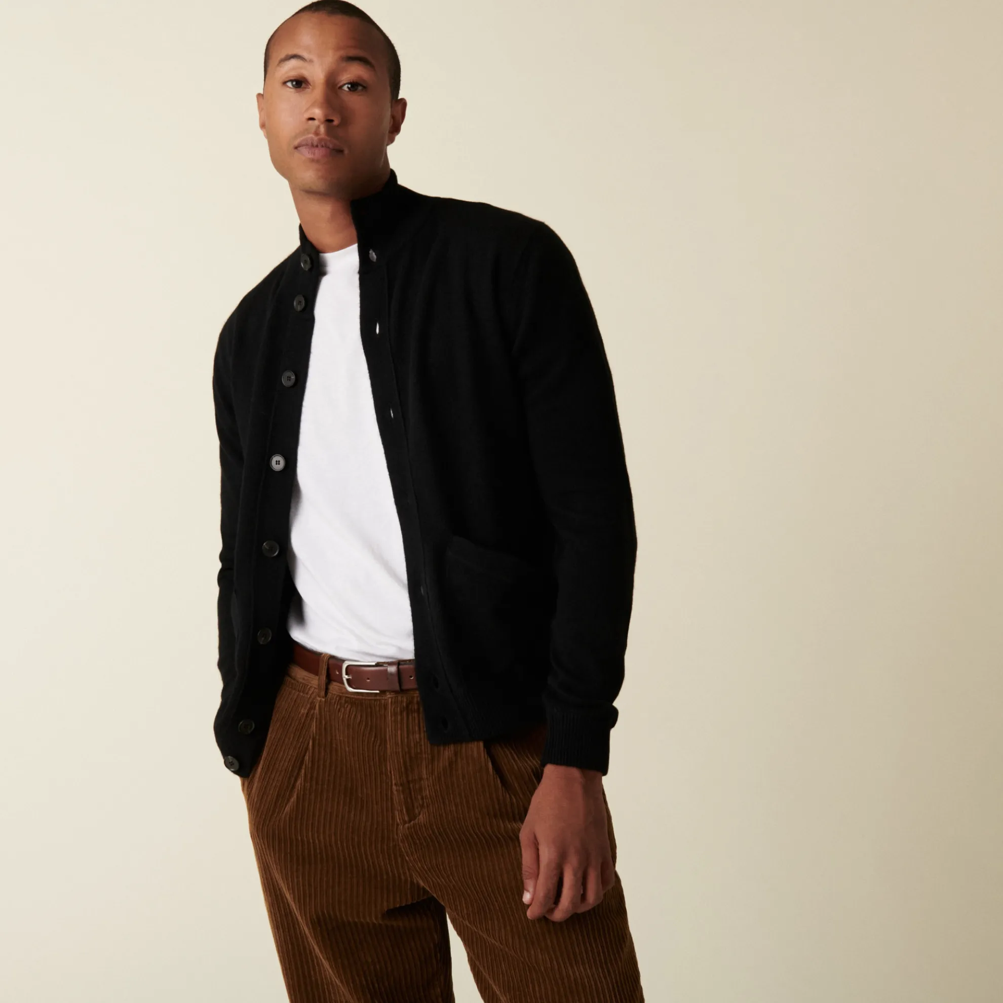 Maison Montagut Gilet En Cachemire Boutonne A Poches - Erwan>Homme Vestes Et Gilets