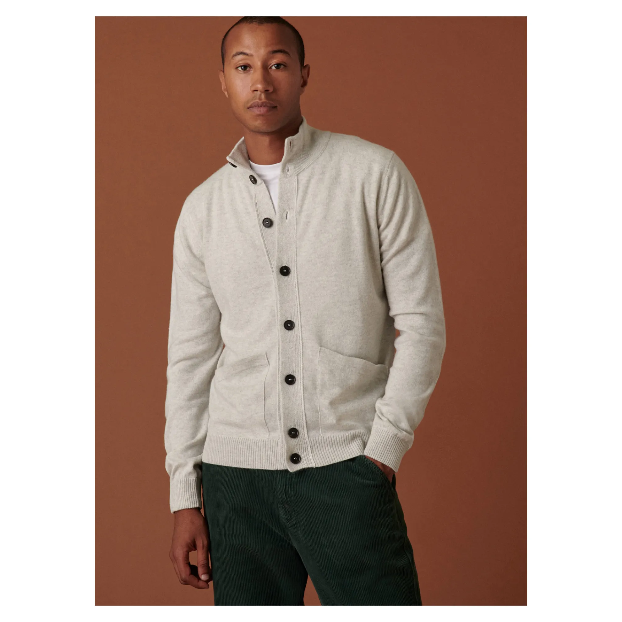 Maison Montagut Gilet En Cachemire Boutonne A Poches - Erwan>Homme Vestes Et Gilets