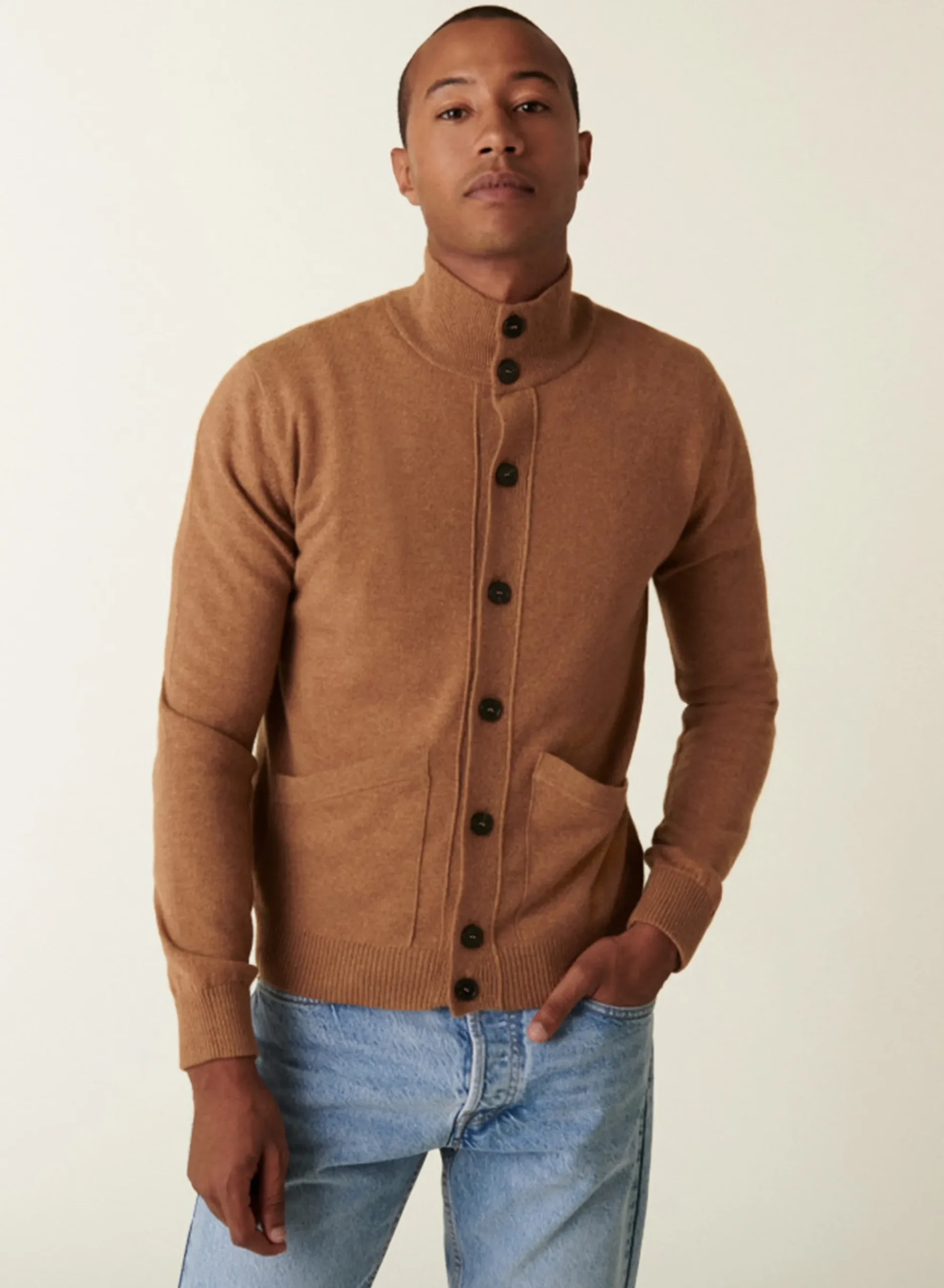 Maison Montagut Gilet En Cachemire Boutonne A Poches - Erwan>Homme Vestes Et Gilets