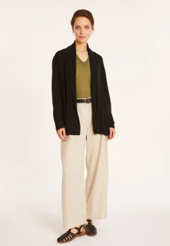 Maison Montagut Gilet En Lin Flamme Col Chale - Maelle><noscript><img width=