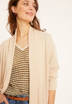 Maison Montagut Gilet En Lin Flamme Col Chale - Maelle><noscript><img width=