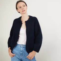 Maison Montagut Gilet En Mohair Avec Poches - Gillie><noscript><img width=