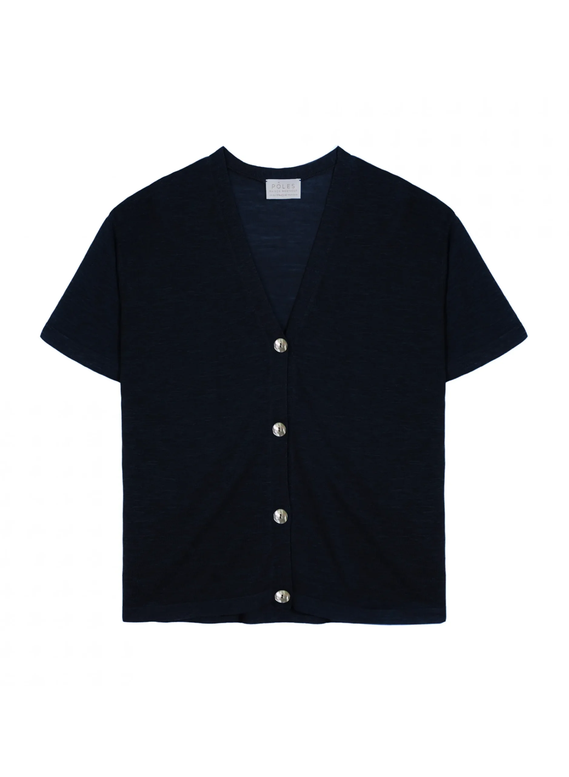 Maison Montagut Gilet Manches Courtes En Lin Flamme - Tanya>Femme T-Shirts