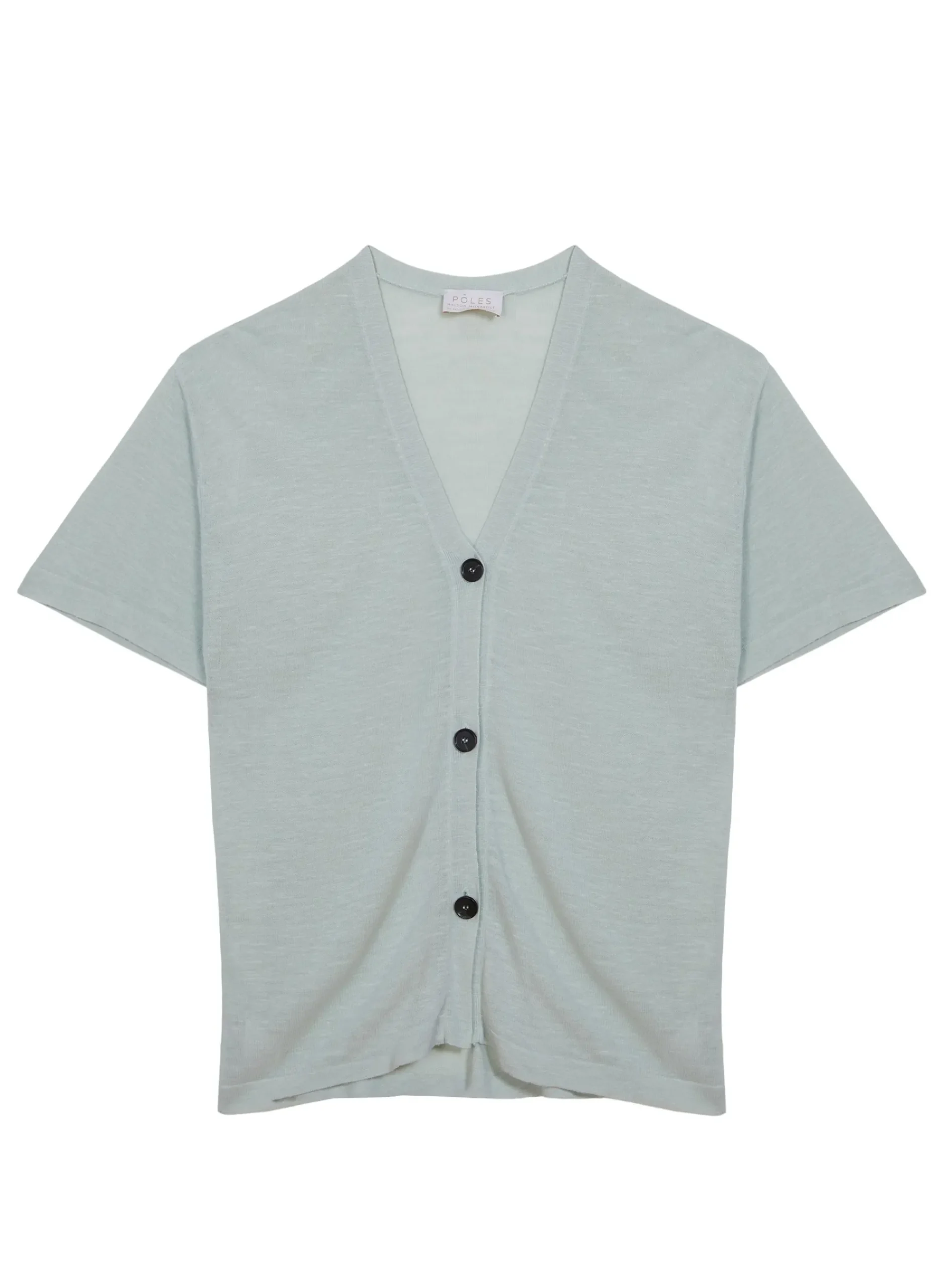 Maison Montagut Gilet Manches Courtes En Lin Flamme - Tanya>Femme T-Shirts