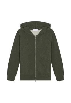 Maison Montagut Gilet Zippe A Capuche En Cachemire Melange - Alfred><noscript><img width=