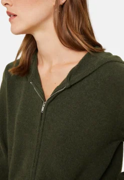 Maison Montagut Gilet Zippe A Capuche En Cachemire Melange - Alfred><noscript><img width=