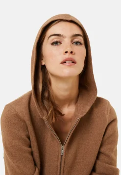 Maison Montagut Gilet Zippe A Capuche En Cachemire Melange - Alfred><noscript><img width=