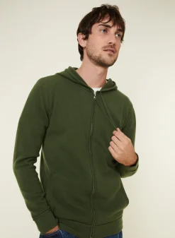 Maison Montagut Gilet Zippe A Capuche En Cachemire 2 Fils - Bradley><noscript><img width=