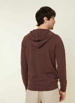 Maison Montagut Gilet Zippe A Capuche En Cachemire 2 Fils - Bradley><noscript><img width=