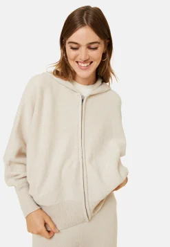 Maison Montagut Gilet Zippe A Capuche En Cachemire Melange - Albin><noscript><img width=