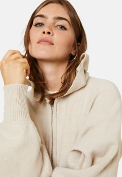 Maison Montagut Gilet Zippe A Capuche En Cachemire Melange - Albin><noscript><img width=