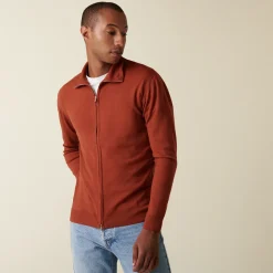 Maison Montagut Gilet Zippe Avec Logo En Laine Merinos - Estian><noscript><img width=