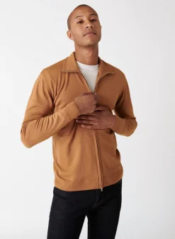 Maison Montagut Gilet Zippe Avec Logo En Laine Merinos - Estian><noscript><img width=