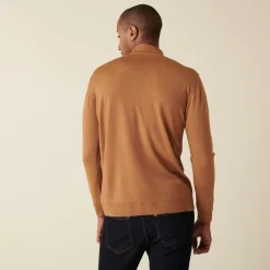 Maison Montagut Gilet Zippe Avec Logo En Laine Merinos - Estian><noscript><img width=