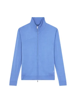 Maison Montagut Gilet Zippe Avec Logo En Laine Merinos - Estian><noscript><img width=