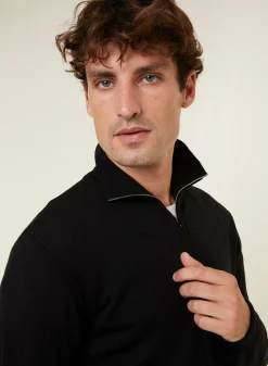 Maison Montagut Gilet Zippe Avec Logo En Laine Merinos - Estian><noscript><img width=