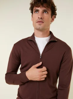 Maison Montagut Gilet Zippe Avec Logo En Laine Merinos - Estian><noscript><img width=