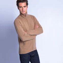 Maison Montagut Gilet Zippe Avec Poches En Cachemire 4 Fils - Francois><noscript><img width=