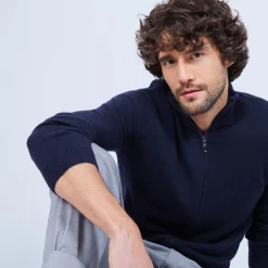 Maison Montagut Gilet Zippe En Cachemire 2 Fils Sans Poches Marc-Antoine><noscript><img width=