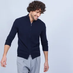 Maison Montagut Gilet Zippe En Cachemire 2 Fils Sans Poches Marc-Antoine><noscript><img width=