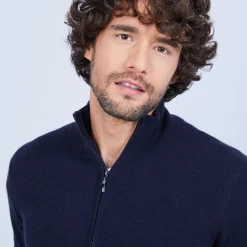 Maison Montagut Gilet Zippe En Cachemire 2 Fils Sans Poches Marc-Antoine><noscript><img width=