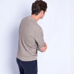 Maison Montagut Gilet Zippe En Coton Cachemire - Hiro><noscript><img width=