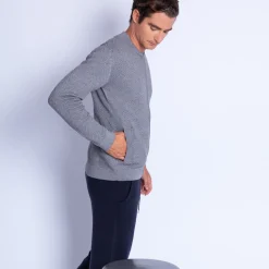 Maison Montagut Gilet Zippe En Coton Cachemire - Hiro><noscript><img width=