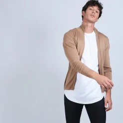 Maison Montagut Gilet Zippe En Laine Merinos - Bastian><noscript><img width=