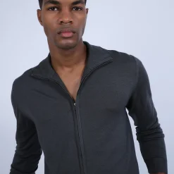 Maison Montagut Gilet Zippe En Laine Merinos - Bastian><noscript><img width=