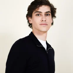 Maison Montagut Gilet Zippe En Laine Merinos - Bastian><noscript><img width=