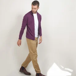 Maison Montagut Gilet Zippe En Laine Merinos - Bastian><noscript><img width=