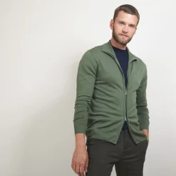 Maison Montagut Gilet Zippe En Laine Merinos - Bastian><noscript><img width=