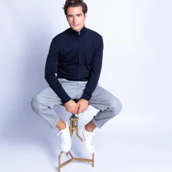 Maison Montagut Gilet Zippe En Laine Merinos - Benny><noscript><img width=