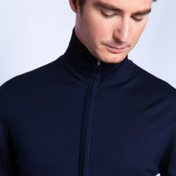 Maison Montagut Gilet Zippe En Laine Merinos - Benny><noscript><img width=