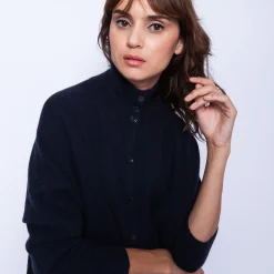 Maison Montagut Grande Veste A Boutons En Cachemire - Gaston><noscript><img width=